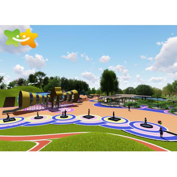 План ландшафта парка ягнится на открытом воздухе оборудование спортивной площадки