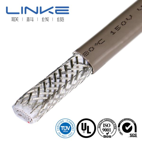 50 Cores Shield Flat Industrial Control Cable with PVC Insulation TPU Sheath