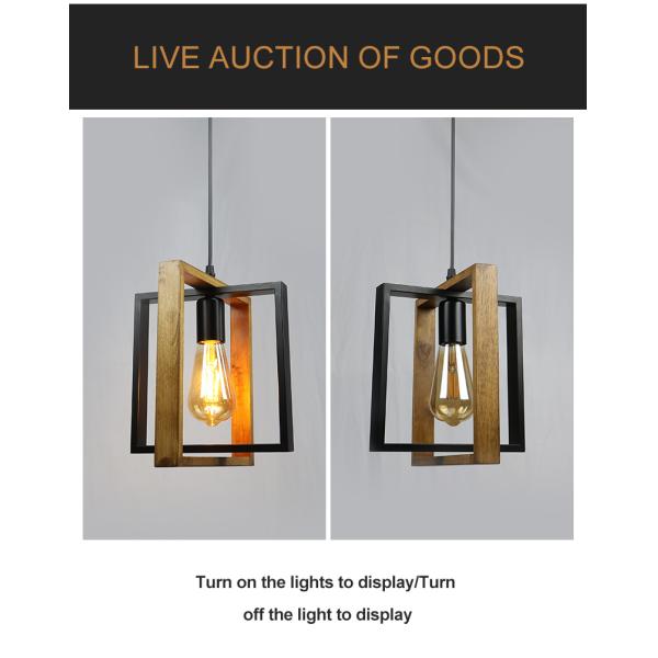 JYLIGHTING Nordic Modern Design LED Indoor Pendant Light Wood Metal Frame Bedroom Study Chandelier