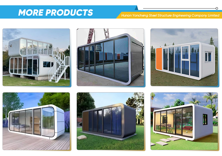 High Quality Prefabricated Office Cabin with Elegant Apple Design, Durable Unit for Commercial Professional Workspace