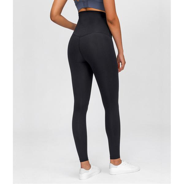 High Stretch Pregnant Women Yoga Pants Nylon Wrapped Maternity Workout Leggings