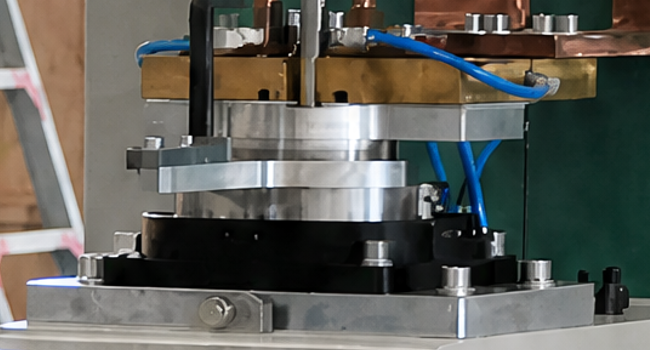 2 Plus 2 Plus 2 Mm Semi Automatic Medium Frequency Rotary Indexing Worktable Pneumatic C Frame Multi Point Spot Welding Machine