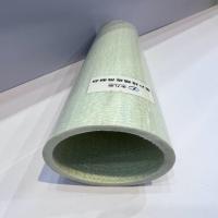 Tubos redondos de FRP de pultração com diâmetro de 80 mm e superfície de envolvimento de esteira de combinação biaxial no exterior