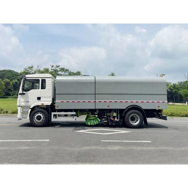 18T Electric Road Sweeper Truck Durable Washing Sweeping Custom's Requirement Pure Electric Energy Type