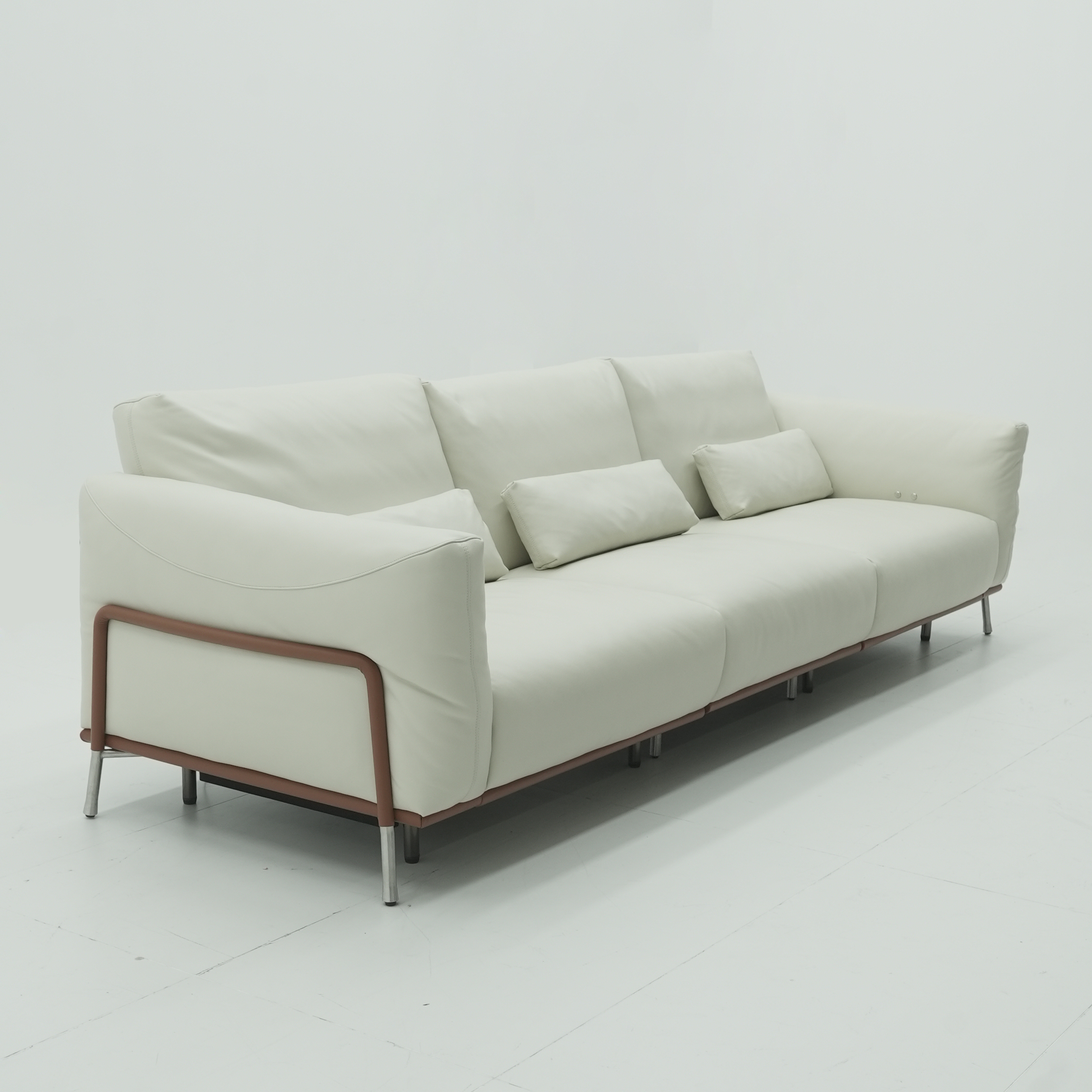 Dual Motor Modern Design Recliner Sofa Zero Wall Leather Power Reclining Sofa