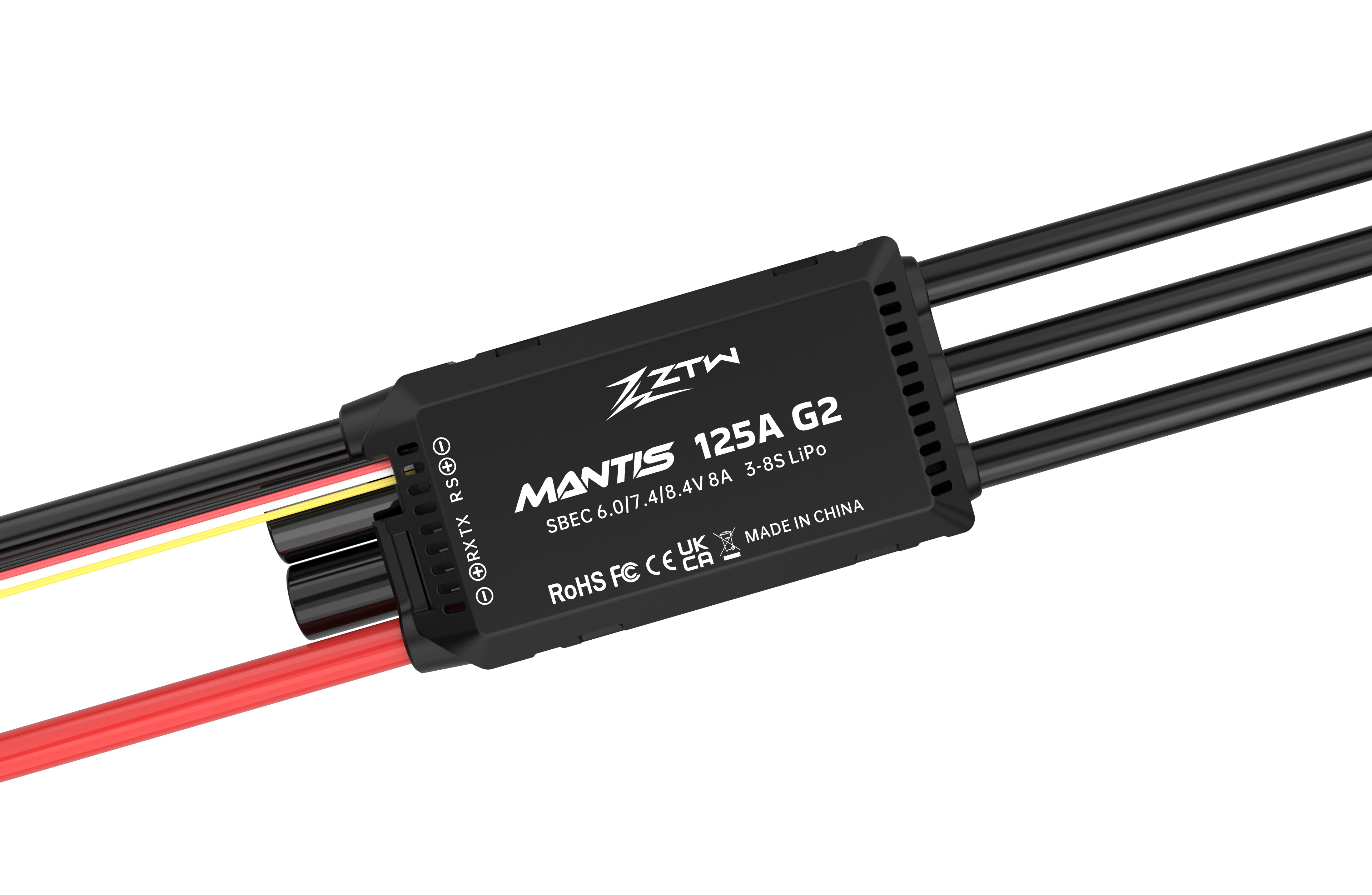8A BEC ZTW Mantis 125A SBEC G2 For 110mm EDF Giant 3D Competition RC Airplane
