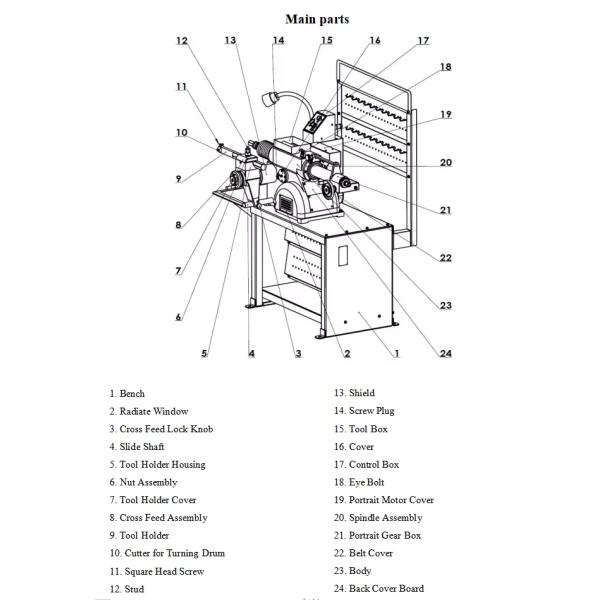 C9370C Car Brake Drum Disc Lathe Repair Suitable for Large/small Vehicles