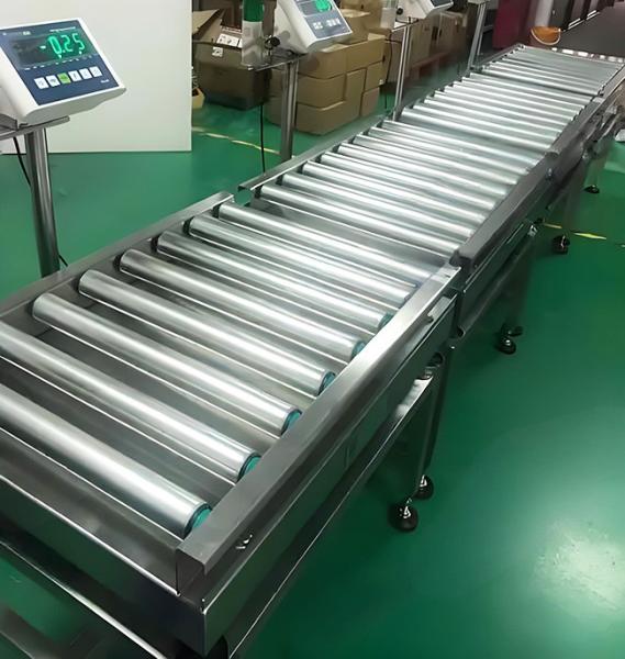 Drum Width 400 mm ESD-Safe Roller Conveyor Line For PCB Assembly with Belt Type Roller