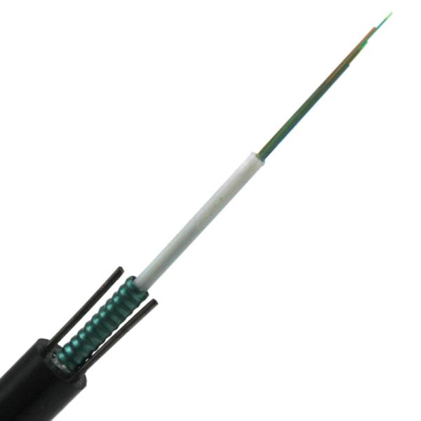 Cabo de fibra ótica exterior Anti-UV leve ótico blindado do núcleo G652D GYXTW do cabo 6 da fibra da bainha do PE do fabricante