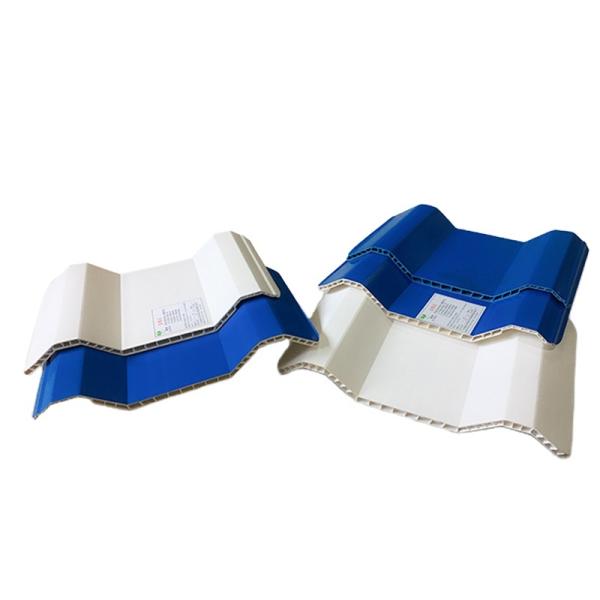 930mm PVC Hole Roof Sheet 10mm grueso diseño de paredes gemelas