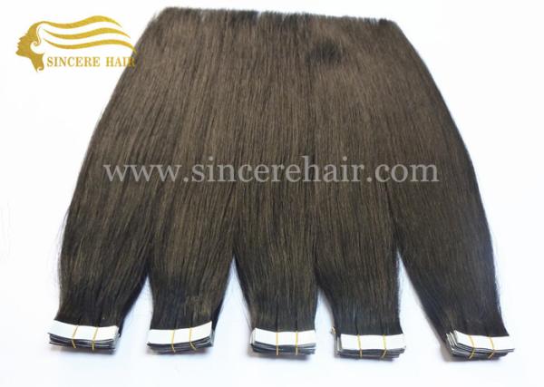 Top Quality 22 Inch Jet Black #1 Tape In Remy Human Hair Extensions 2.5 Gram X 20 Pieces For Sale