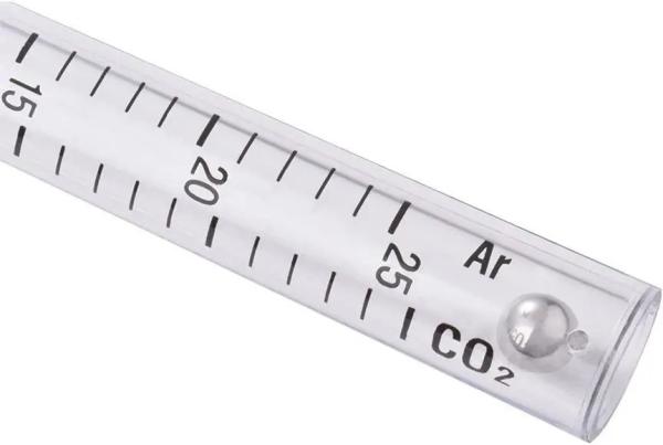 Transparent 25ml Measuring Flowmeter for Mig Tig Welder Welding Suitable gas CO2/Argon