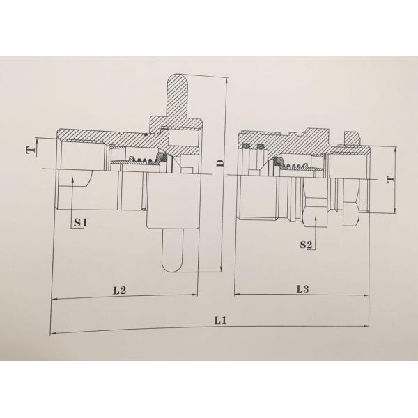 Carbon Steel Hydraulic Quick Wing Coupling Quick Release Hydraulic Fittings