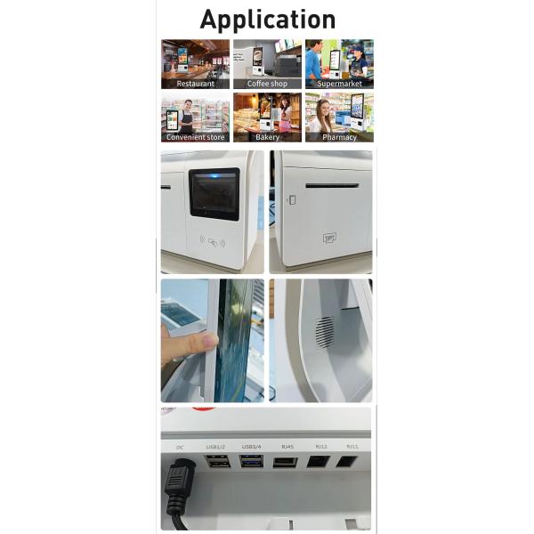 Lce Capacitive Touch Screen Pos Terminal Cash Register Service Terminal Payment Kiosk