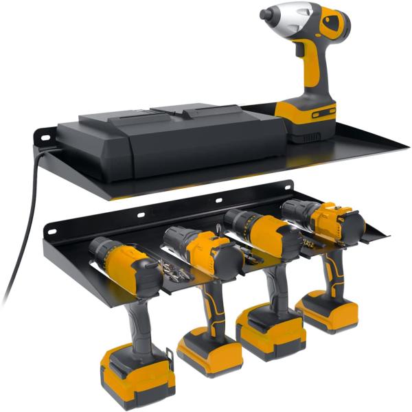 Стенный монтаж Электрические сверла Хранилище стойки для гаража Организация на стенах Установка