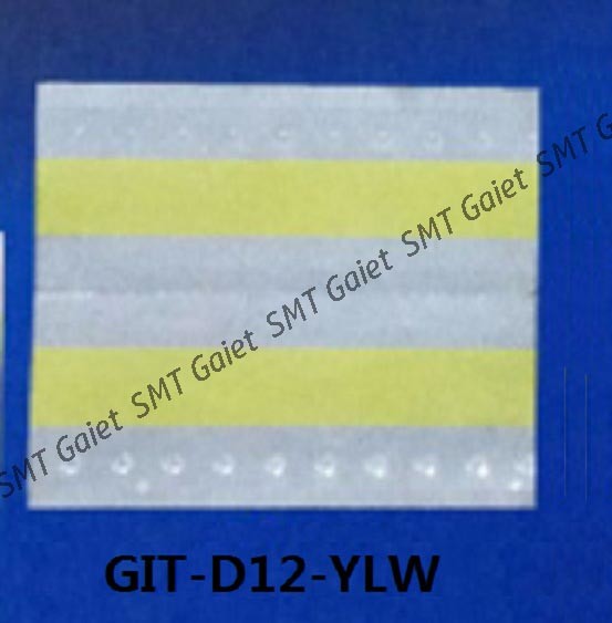 Чернота ленты 500 PCS/Box GIT-D12-YLW соединения SMT 12mm двойная желтая голубая