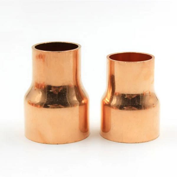 Quick-Connect Brass Reducer Coupling, No-Solder Compression Fitting for Copper Pipe