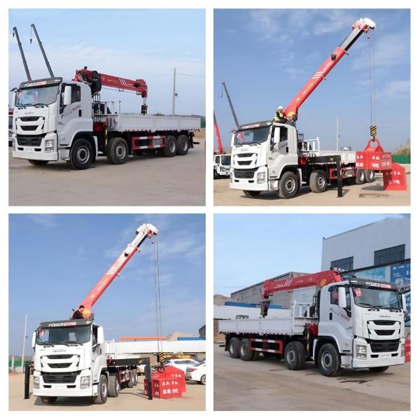 Effortless 8X4 16t Hydraulic Straight Boom Truck Mounted Crane Mobile Crane Truck