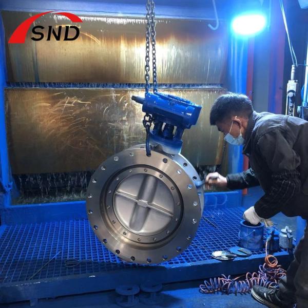 CF8 Turbine Large Diameter Butterfly Valves Stainless Steel