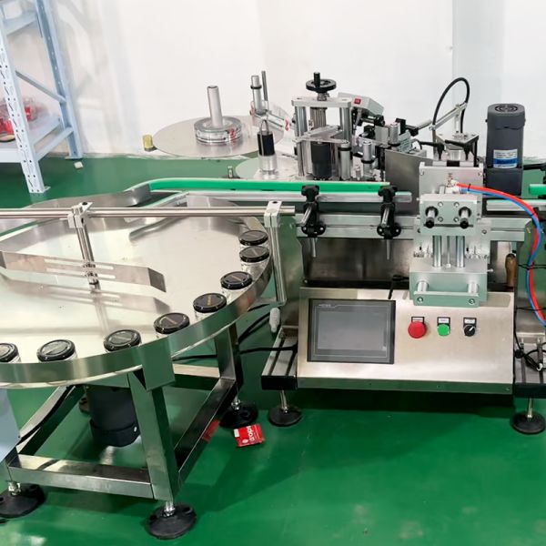Desktop Small Round Glass Bottle Labeling Machine Applicator CE Certificated