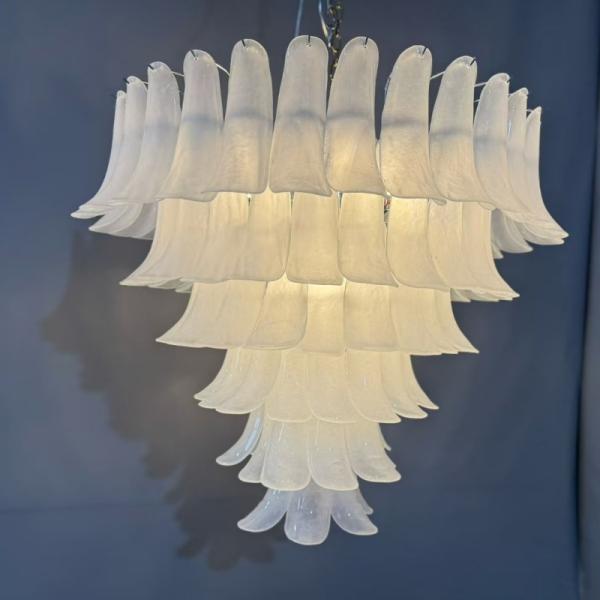 JYLIGHTING French Glass Chandelier American Retro Staircase Pendant Light Luxury Chandelier Living Room Dining Room Bedroom Lamp