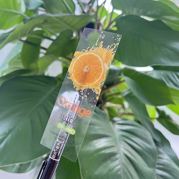 High Quality Customized Personalized Adhesive Juice Drink Waterproof Transparent Paper Sticker