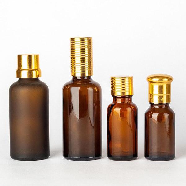 Округлая форма заморозила штейновую стеклянную бутылку эфирного масла 5ml 10ml 30ml 50ml