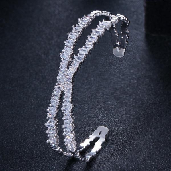 Various Shaped  Bracelet Geometric Bezel Cubic Zirconia AAAA CZ Tennis Bracelet Classic Fashion Women Bangle Jewelry