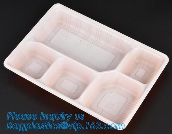 Personalized plastic food box sushi packaging tray,Food Use and Tray Type disposable plastic sushi tray,fast food tray,p