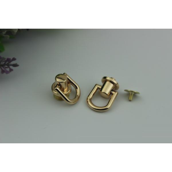 Hot products gold 10 mm metal strap buckles decorative rivets for leather handbag