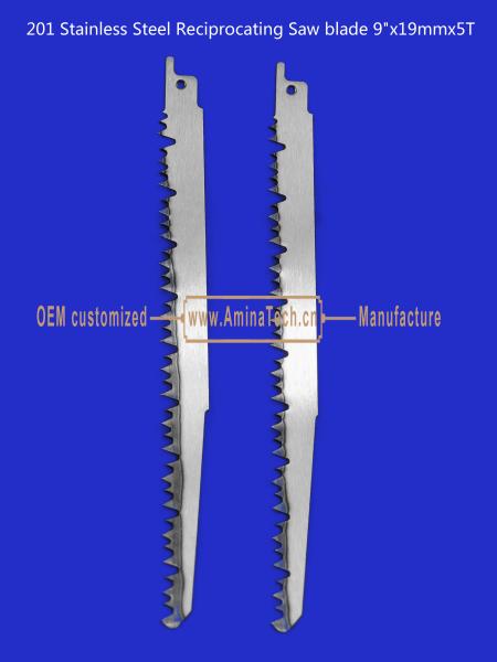201 Stainless Steel Reciprocating Saw blade 9x19mmx5T Cutting Wood,Bamboo,Plastic,Frozen Meat,Bones