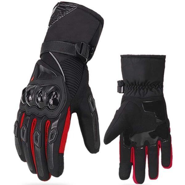 Full Finger Microfiber Custom Touch Screen Warm Windproof Winter Waterproof Motorcycle Gloves