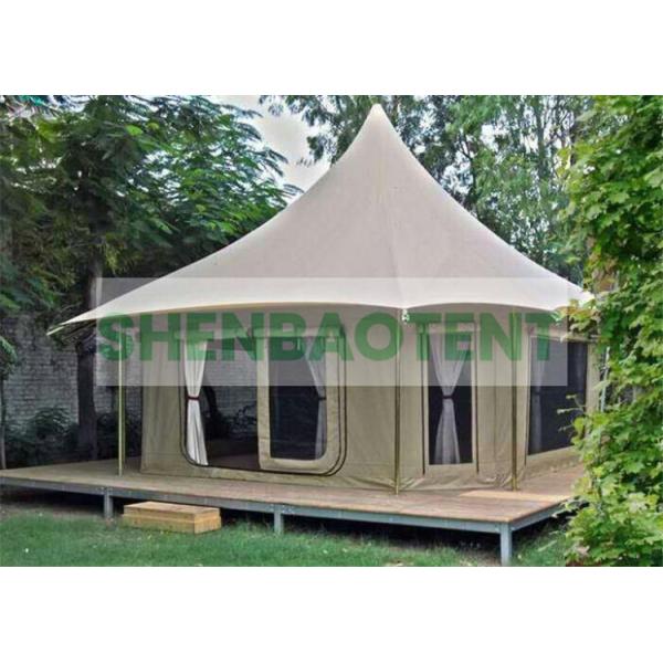 Modern Travel Longing Luxury Camping Tent 30 Square Meter Hotels White grey yellow