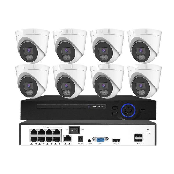 Advanced 5MP 4K 8 Channel Night Vision POE HD IP Security Network Surveillance System