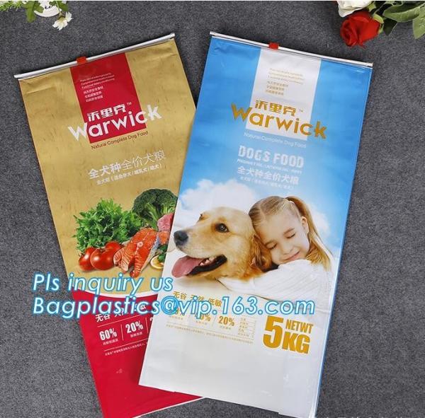 Slider Zipper Pocket Chinese Product Disposable Printed Pet Pouch Craft Plastic Soft Zip Lock Stand Up Dog Food Bag