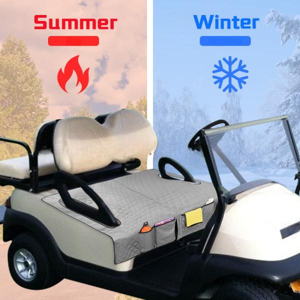 3 heating levels Golf cart seat cushion for added comfort and washable