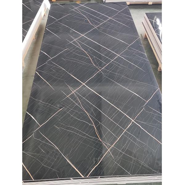 Hoja de mármol UV PVC tablero de mármol 1220x2400mm suelo a prueba de fuego B1 piso de vinilo
