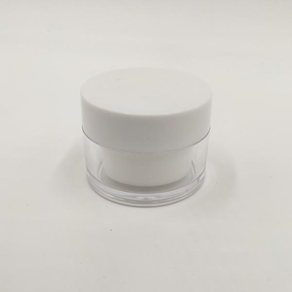 50g PET Plastic Double Wall Face Cream Jars Screw Cap Type Or Customized