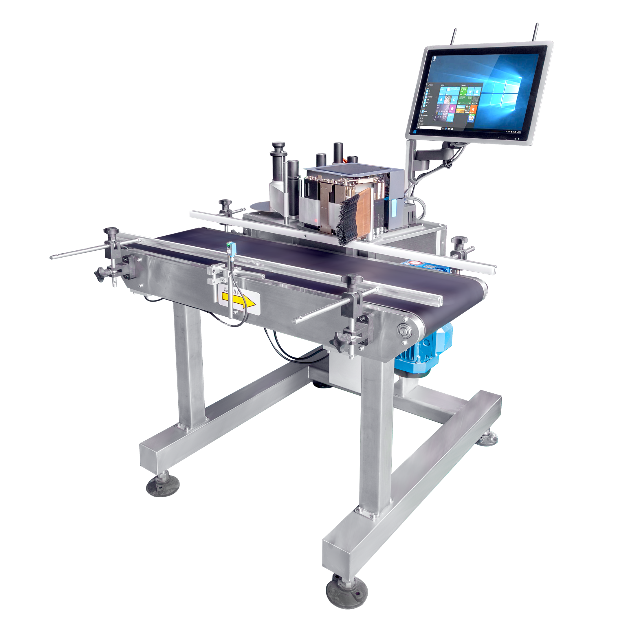Electric Square Bottle Packaging Labeling Machine For Round Container 20pcs/min