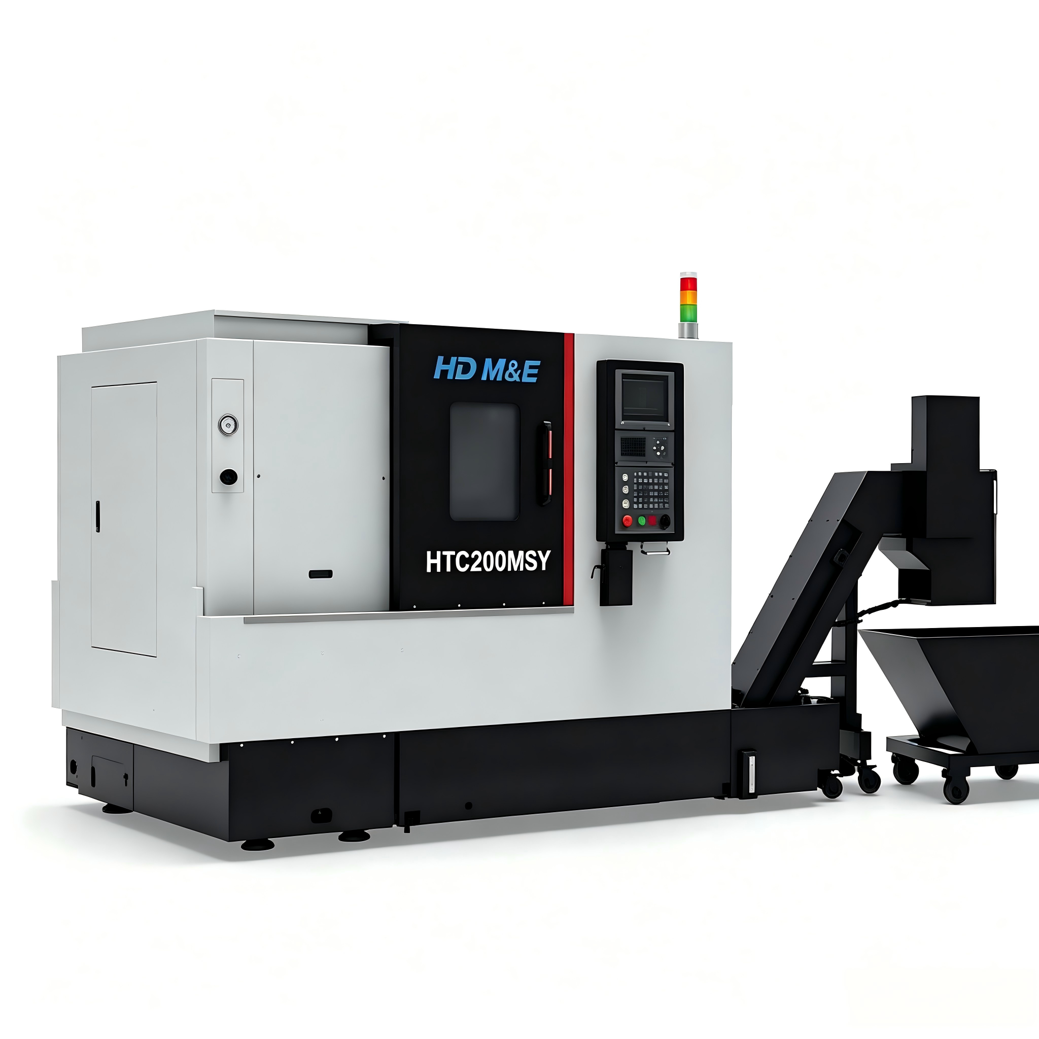 High‑efficiency HTC200MSY High Accuracy Dual Spindle for Auto Parts Batch Machining CNC Turning Center