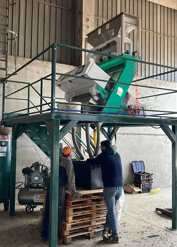 CE WIFI сортируя машины цвета арахиса макадамии грецкого ореха 3 Ton/H удаленный