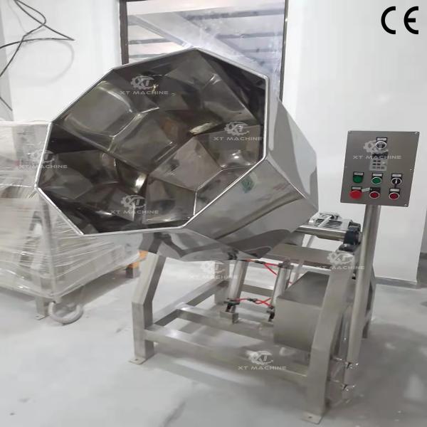 Octagonal Snack Seasoning Machine 500kg/h S304 Stainless Steel