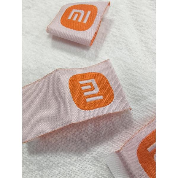 Custom High-Density Clothing Woven Labels Book Cover Fold Tags For Bags Clothing