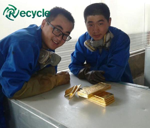 Working Capacity 200-1000kg/h Phone Board Gold Refining Equipment for PCB Gold Recycle