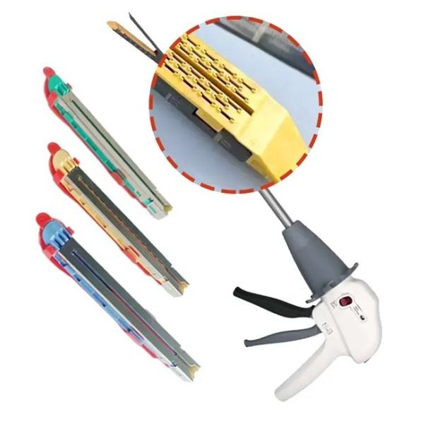 Smooth Rotary Knob Disposable Linear Cutter Stapler Curved Tip Cartridge