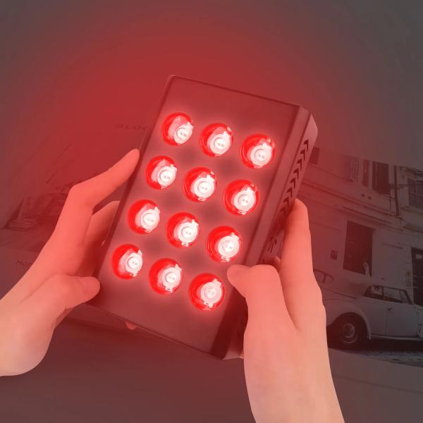 MINI 60 660nm 850nm Red Infrared LED Light Therapy Device Facial Skin Care Anti-Aging