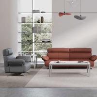 Sofá reclinável de couro individual iso personalizado para sala de estar de dois lugares