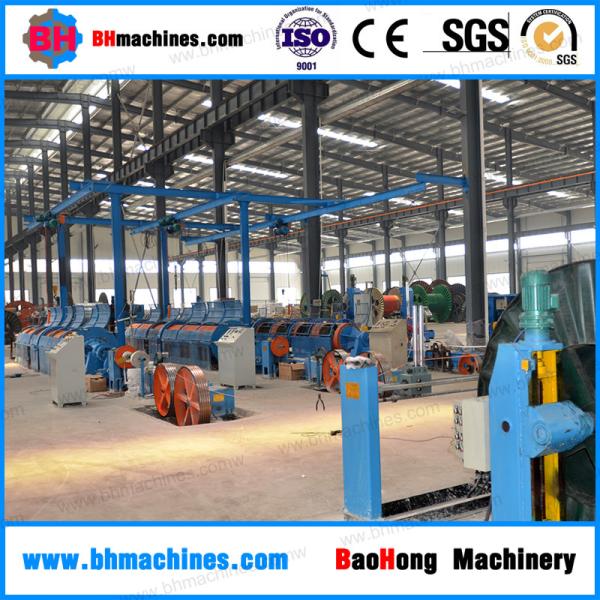 tubular stranding steel wire rope twisting machine bearing type tubular aluminum wires stranding machine