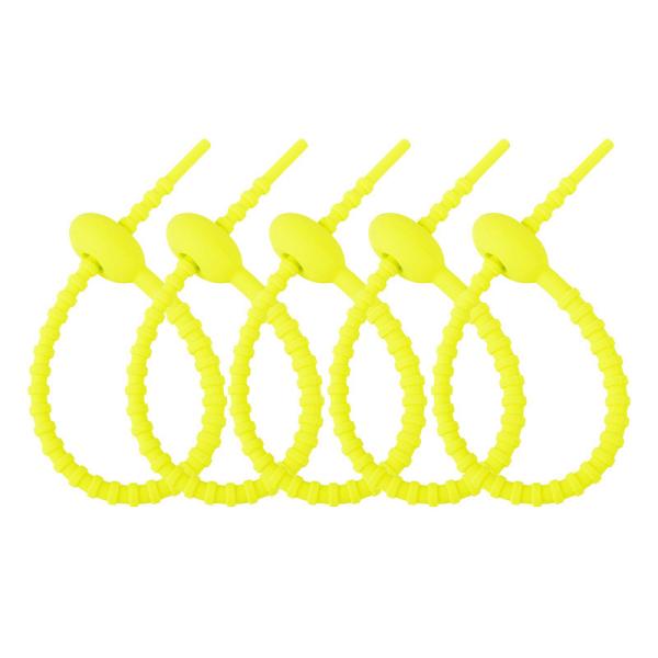 Reusable Silicone Cable Twist Ties Bread Tie Bag Sealing Clip Silicone Management Ties Cord Organizer For Car Home Offic