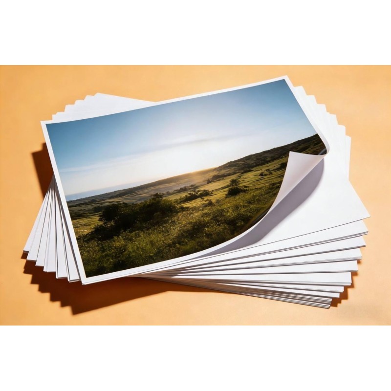 150g A4 A3 Inkjet Adhesive Paper Adhesive Glossy Paper For Custom Stickers